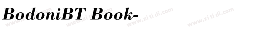 BodoniBT Book字体转换